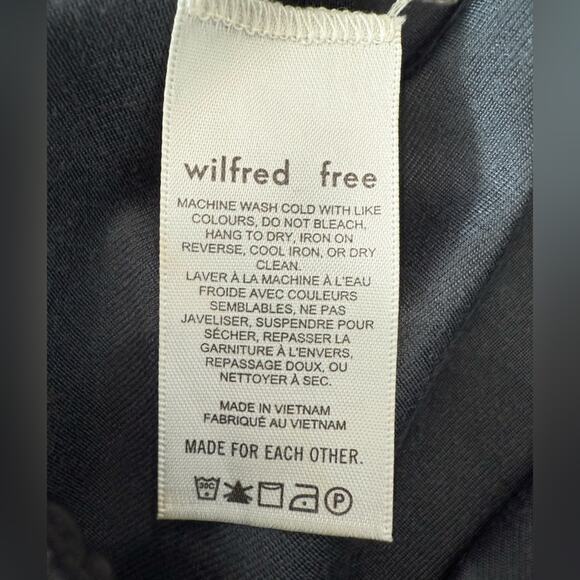 Aritzia Wilfred Free Daria Vegan Leather Bike Short Black Size Medium - Picture 6 of 9